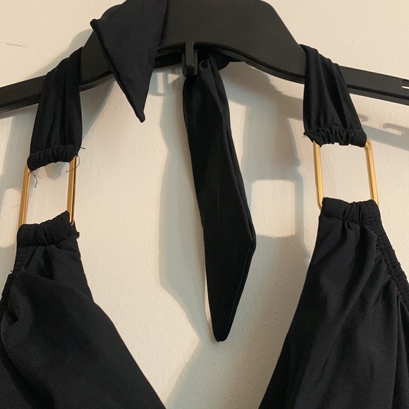 SPANX - Black Ruched Halter Tankini Top - Picture 4 of 9